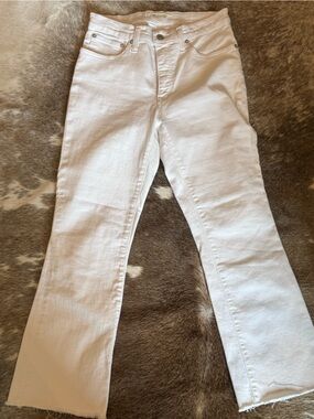 Madewell cali Demi bootcut White Jeans